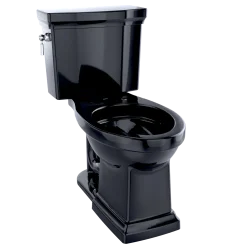 TOTO Promenade II Two-Piece Elongated 1.28 GPF Universal Height Toilet, Ebony, Vitreous China, CST404CEF#51