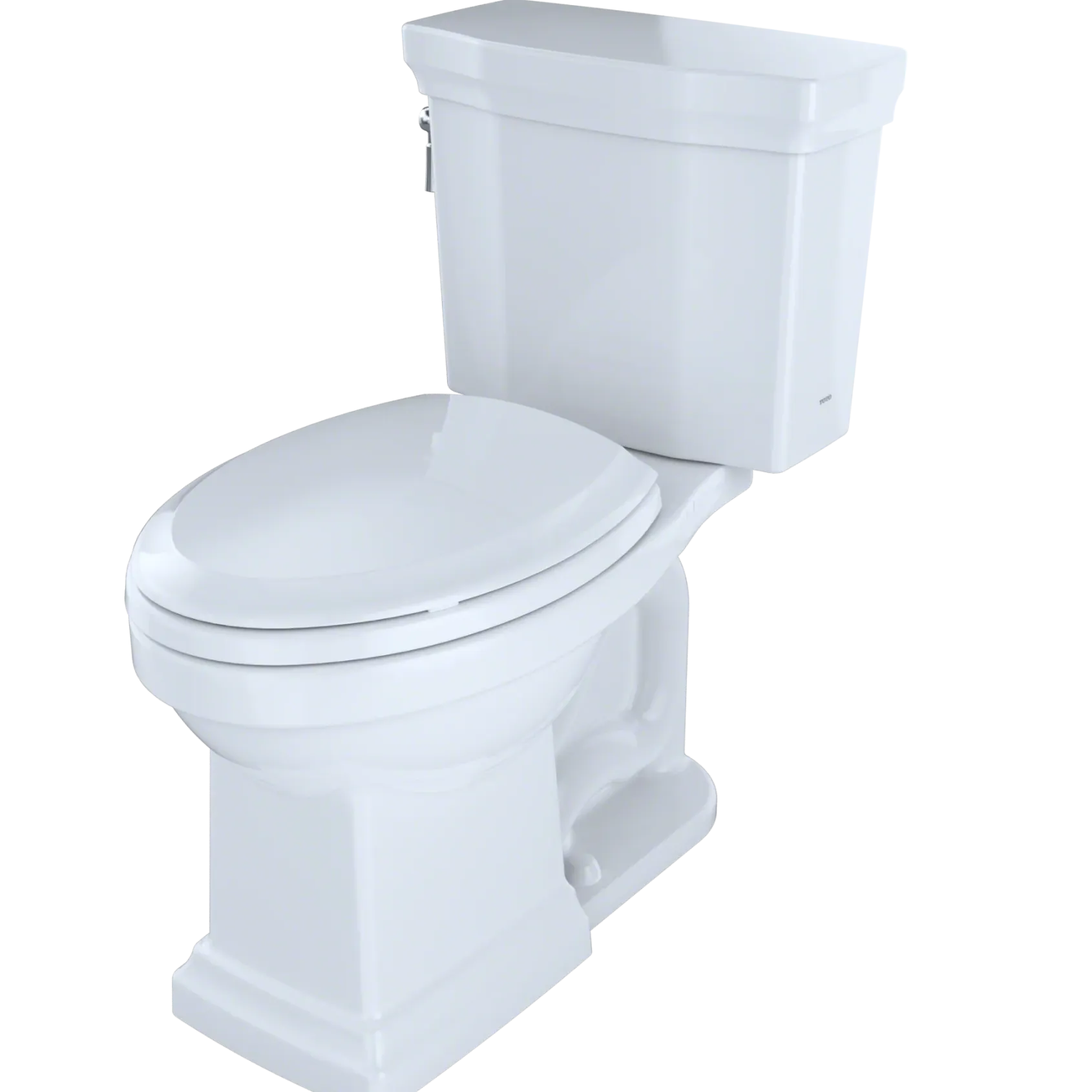 TOTO Promenade II Two-Piece Elongated 1.28 GPF Universal Height Toilet, Ebony, Vitreous China, CST404CEF#51