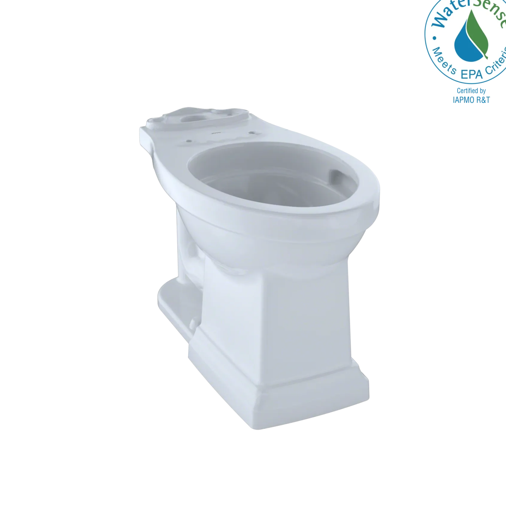 TOTO Promenade II Universal Height Toilet Bowl with CEFIONTECT, Cotton White, Vitreous China, C404CUFG#01
