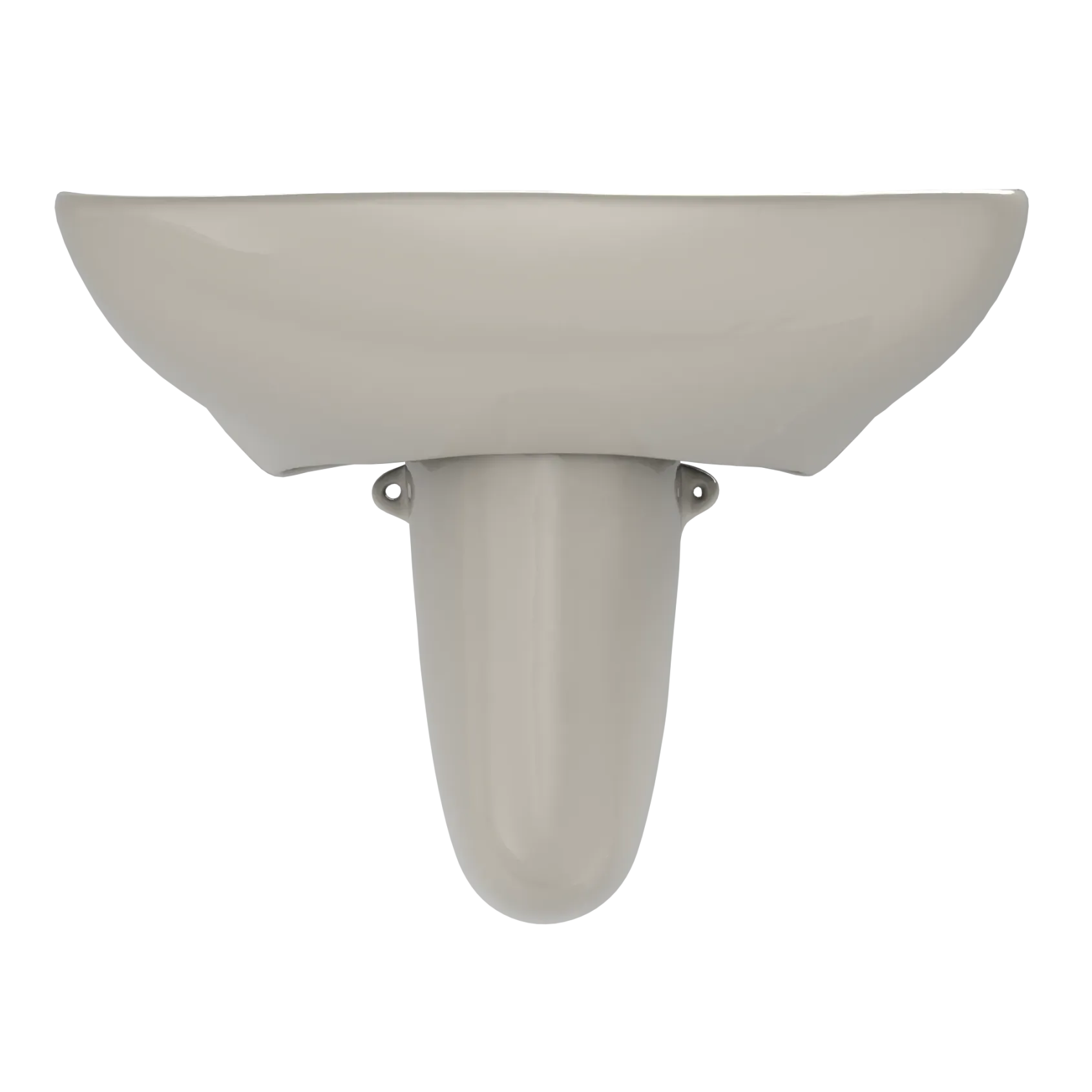 TOTO Prominence Oval Wall-Mount Bathroom Sink with CEFIONTECT and Shroud for 4 Inch Center Faucets, Bone, Vitreous China, LHT242.4G#03