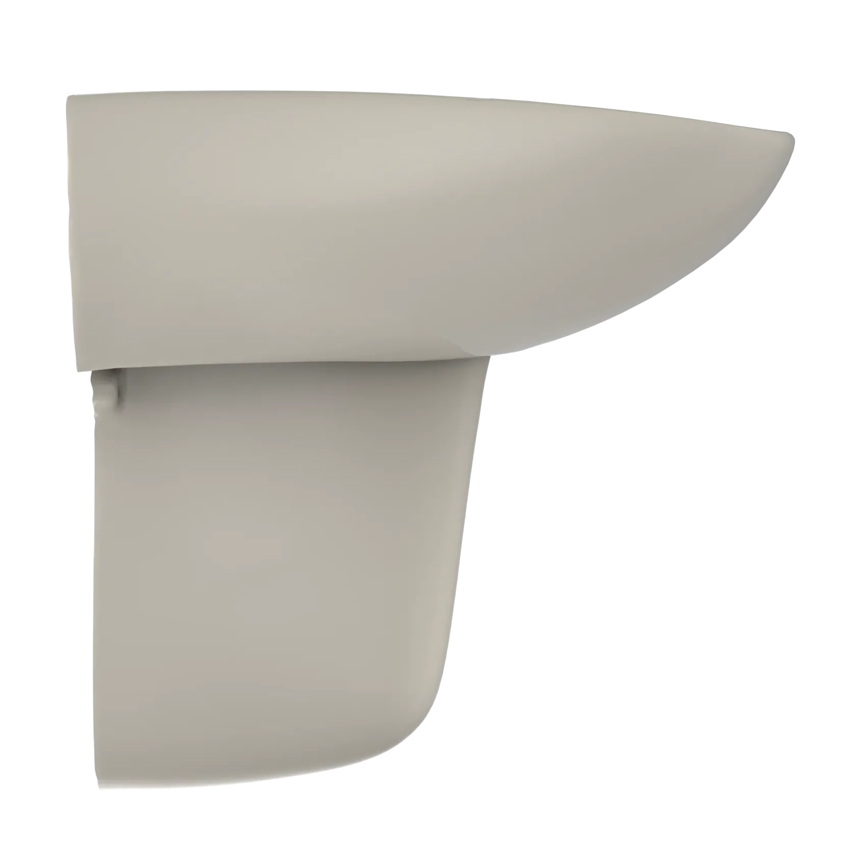 TOTO Prominence Oval Wall-Mount Bathroom Sink with CEFIONTECT and Shroud for 4 Inch Center Faucets, Bone, Vitreous China, LHT242.4G#03