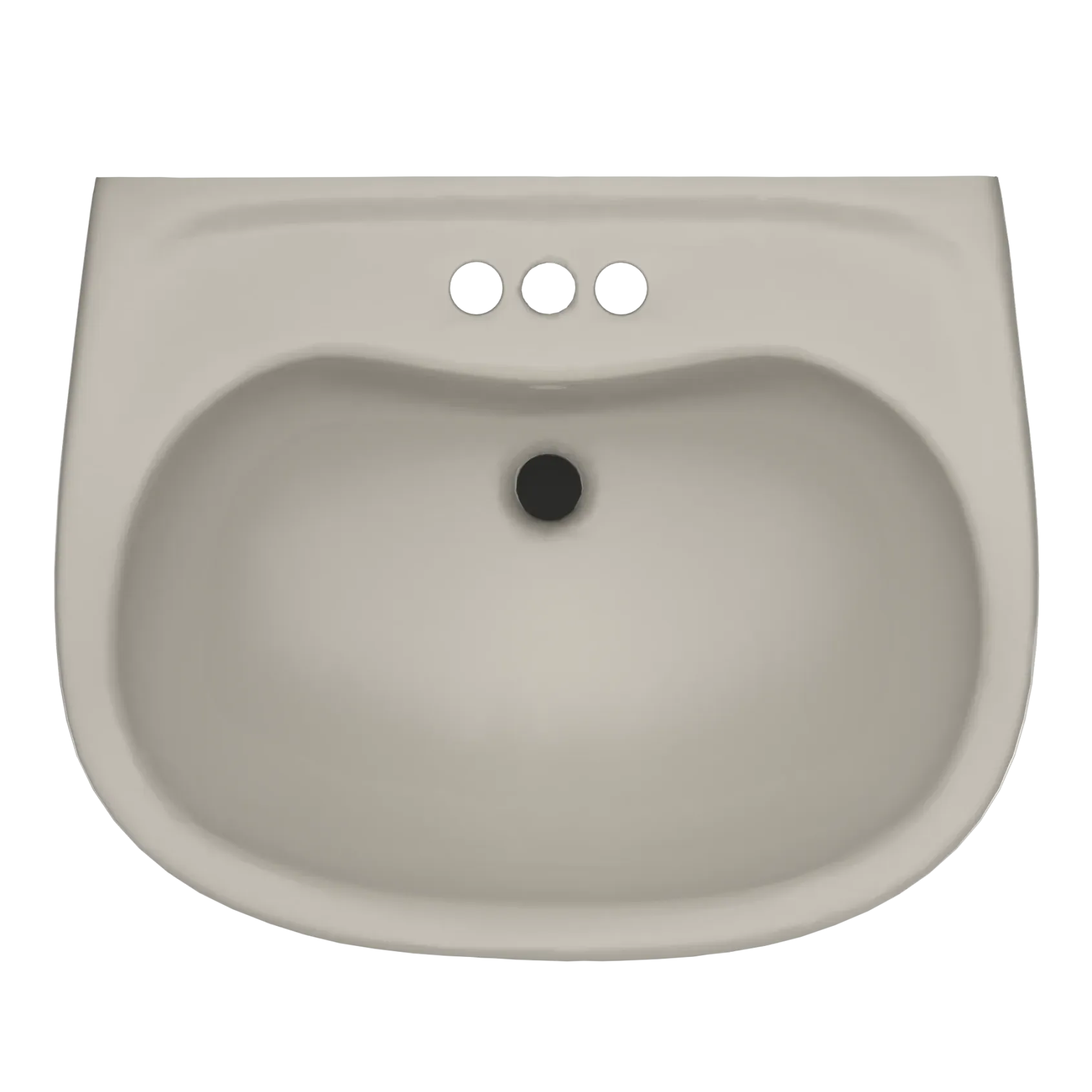 TOTO Prominence Oval Wall-Mount Bathroom Sink with CEFIONTECT and Shroud for 4 Inch Center Faucets, Bone, Vitreous China, LHT242.4G#03