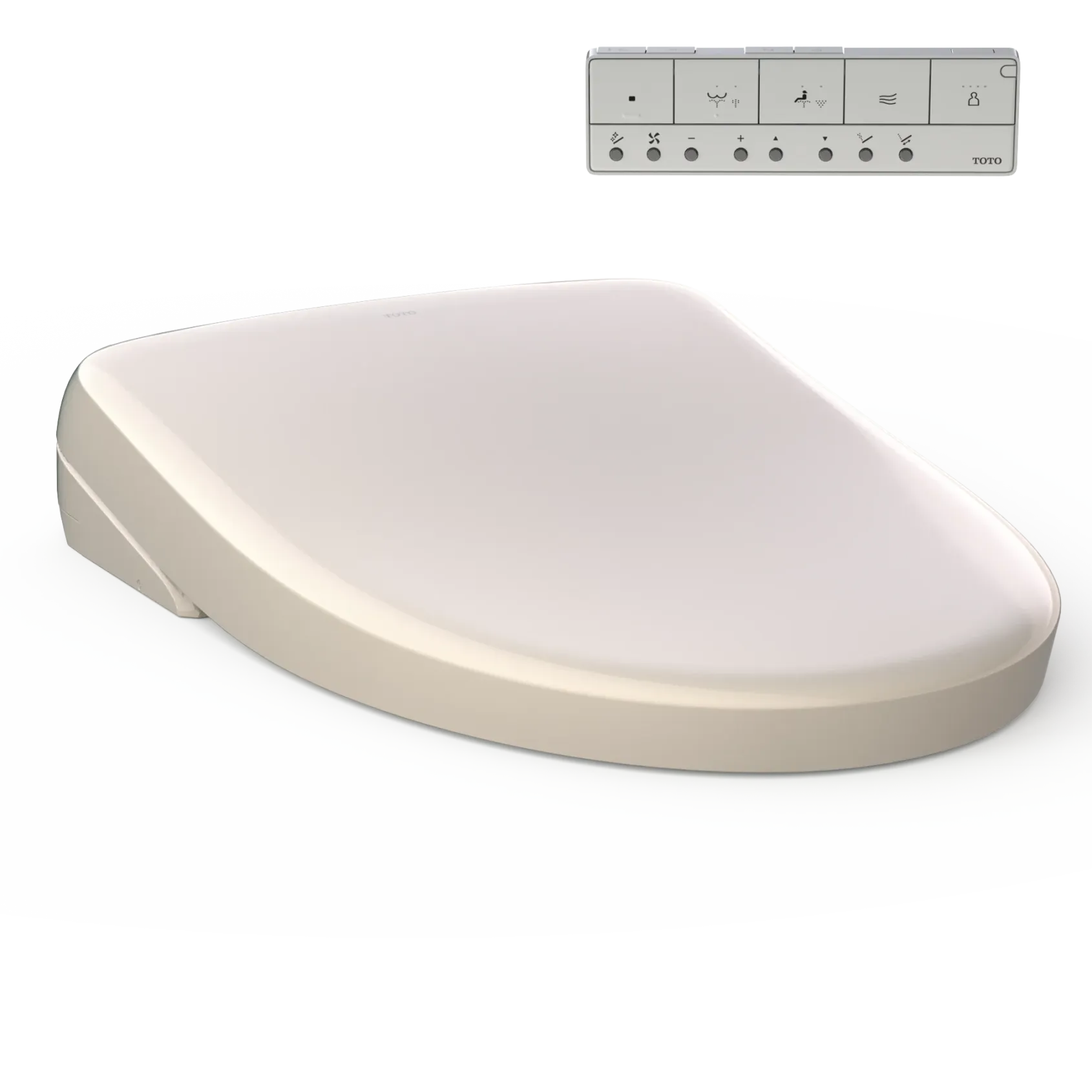 TOTO S7A WASHLET Electronic Bidet Toilet Seat with EWATER+ Bowl and Wand Cleaning, Auto Open and Close Contemporary Lid, Elongated, Sedona Beige, Plastic, SW4736#12