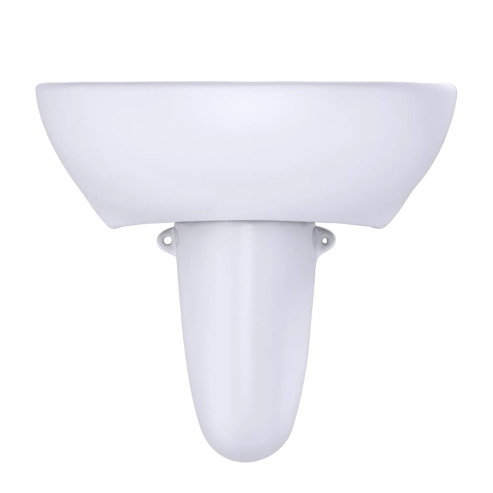 TOTO Supreme Oval Wall-Mount Bathroom Sink with CeFiONtect and Shroud for Single Hole Faucets, Cotton White, Vitreous China, LHT241G#01