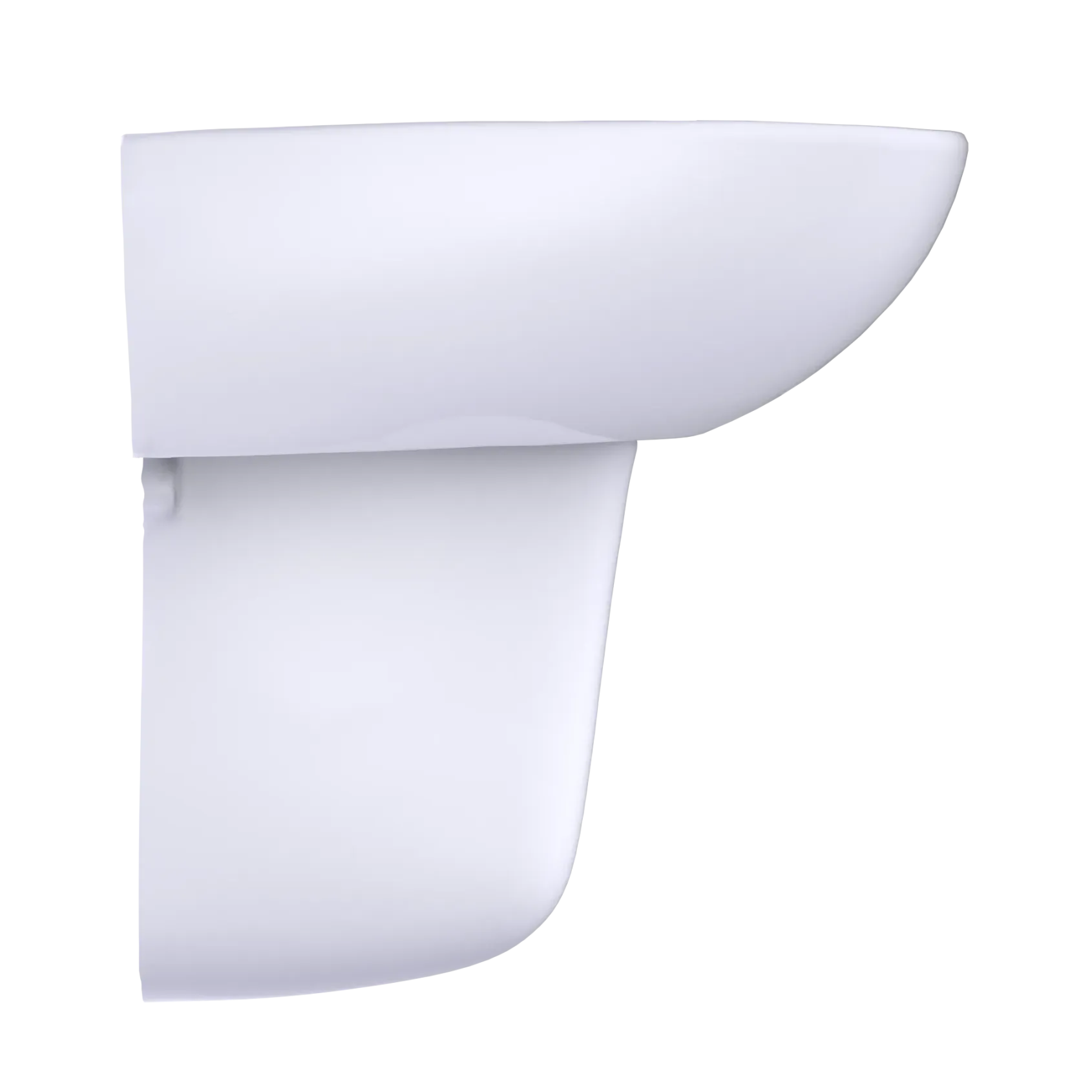 TOTO Supreme Oval Wall-Mount Bathroom Sink with CeFiONtect and Shroud for Single Hole Faucets, Cotton White, Vitreous China, LHT241G#01