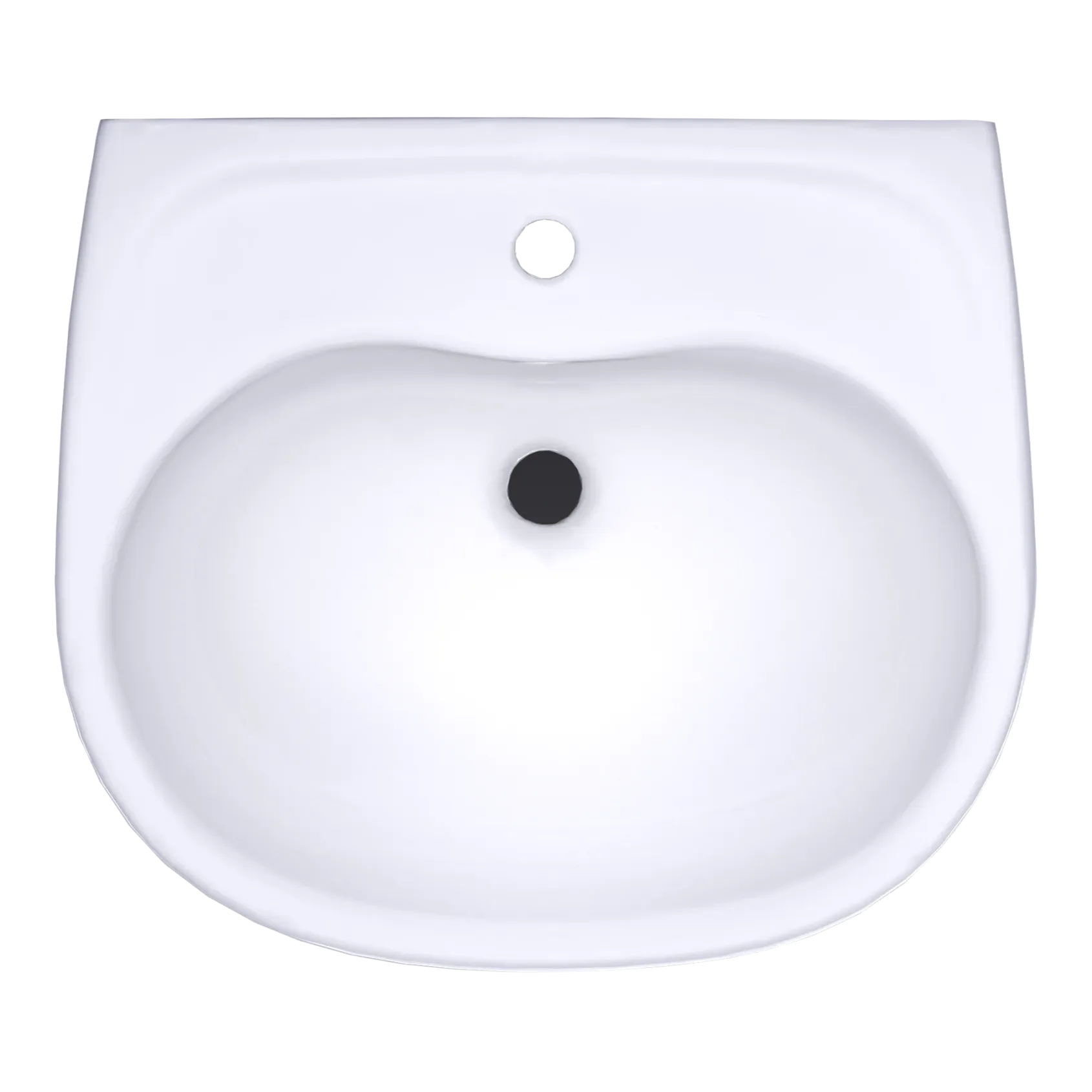 TOTO Supreme Oval Wall-Mount Bathroom Sink with CeFiONtect and Shroud for Single Hole Faucets, Cotton White, Vitreous China, LHT241G#01