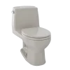 TOTO Ultimate One-Piece Round Bowl 1.6 GPF Toilet, Bone, Vitreous China, MS853113#03