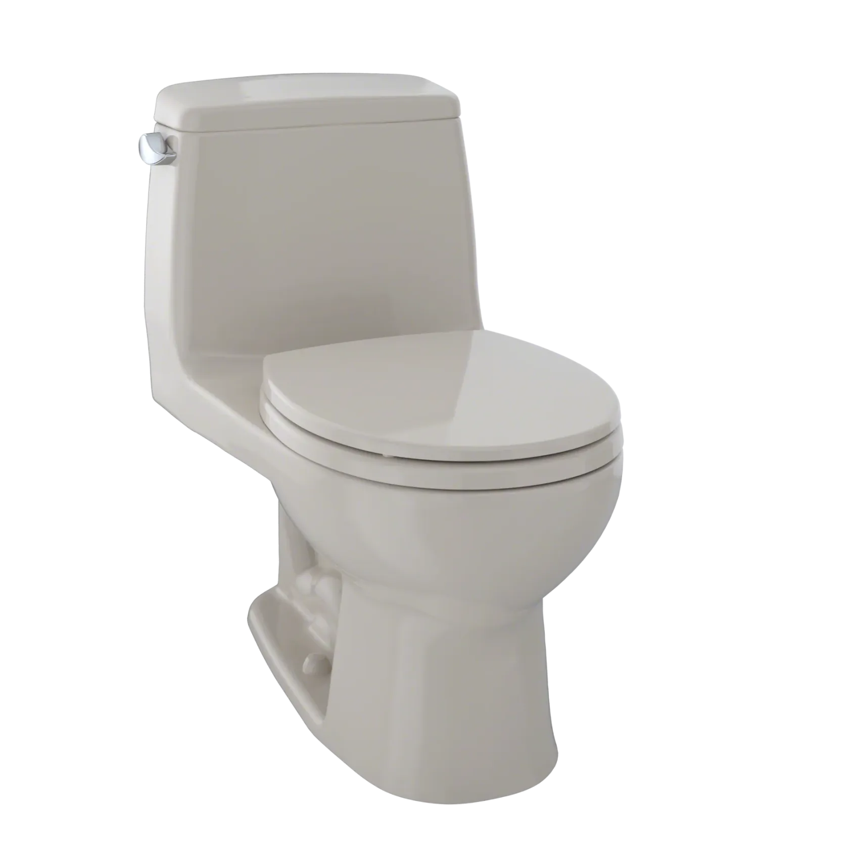 TOTO Ultimate One-Piece Round Bowl 1.6 GPF Toilet, Bone, Vitreous China, MS853113#03