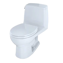 TOTO UltraMax One-Piece Round Bowl 1.6 GPF Toilet, Cotton White, Vitreous China, MS853113S#01