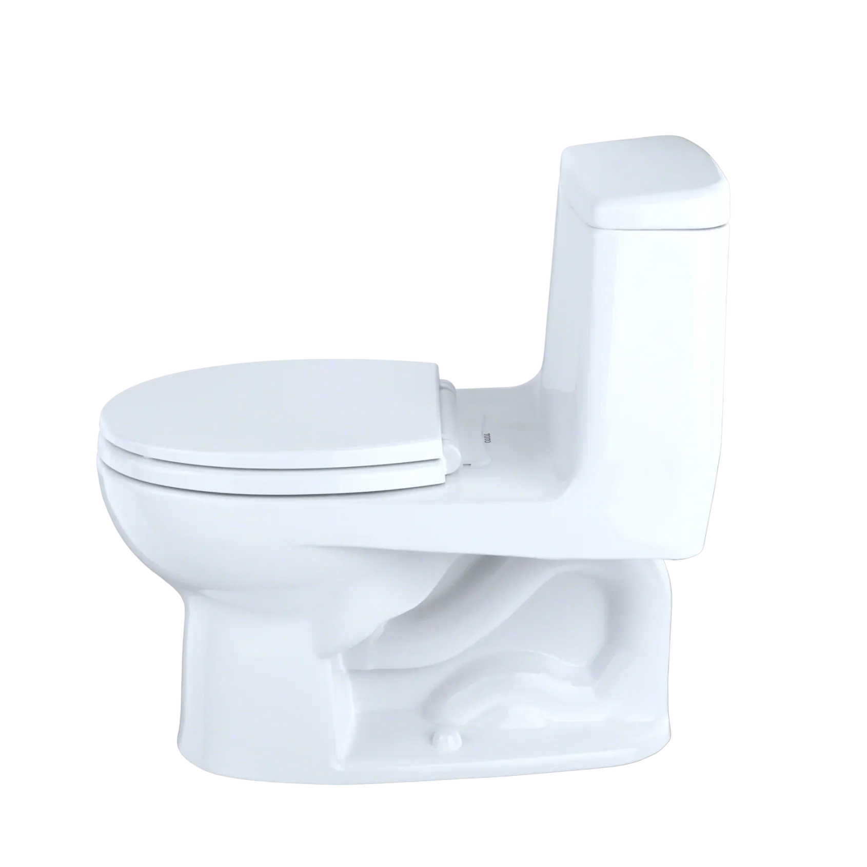 TOTO UltraMax One-Piece Round Bowl 1.6 GPF Toilet, Cotton White, Vitreous China, MS853113S#01
