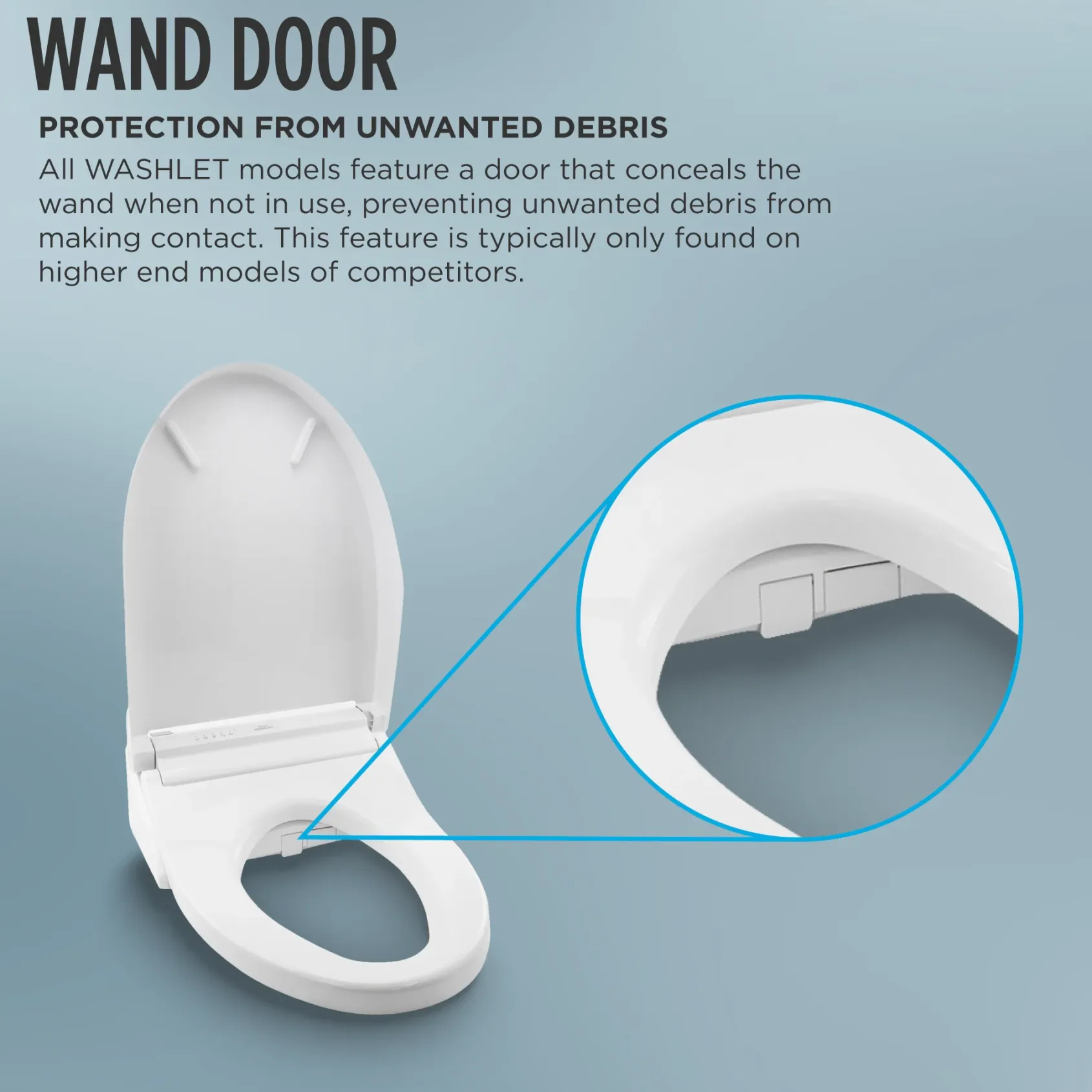 TOTO WASHLET K300 Electronic Bidet Toilet Seat with Instantaneous Water Heating, PREMIST and EWATER+ Wand Cleaning, Elongated, Cotton White, Plastic, SW3036R#01