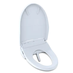 TOTO WASHLET K300 Electronic Bidet Toilet Seat with Instantaneous Water Heating, PREMIST and EWATER+ Wand Cleaning, Elongated, Cotton White, Plastic, SW3036R#01